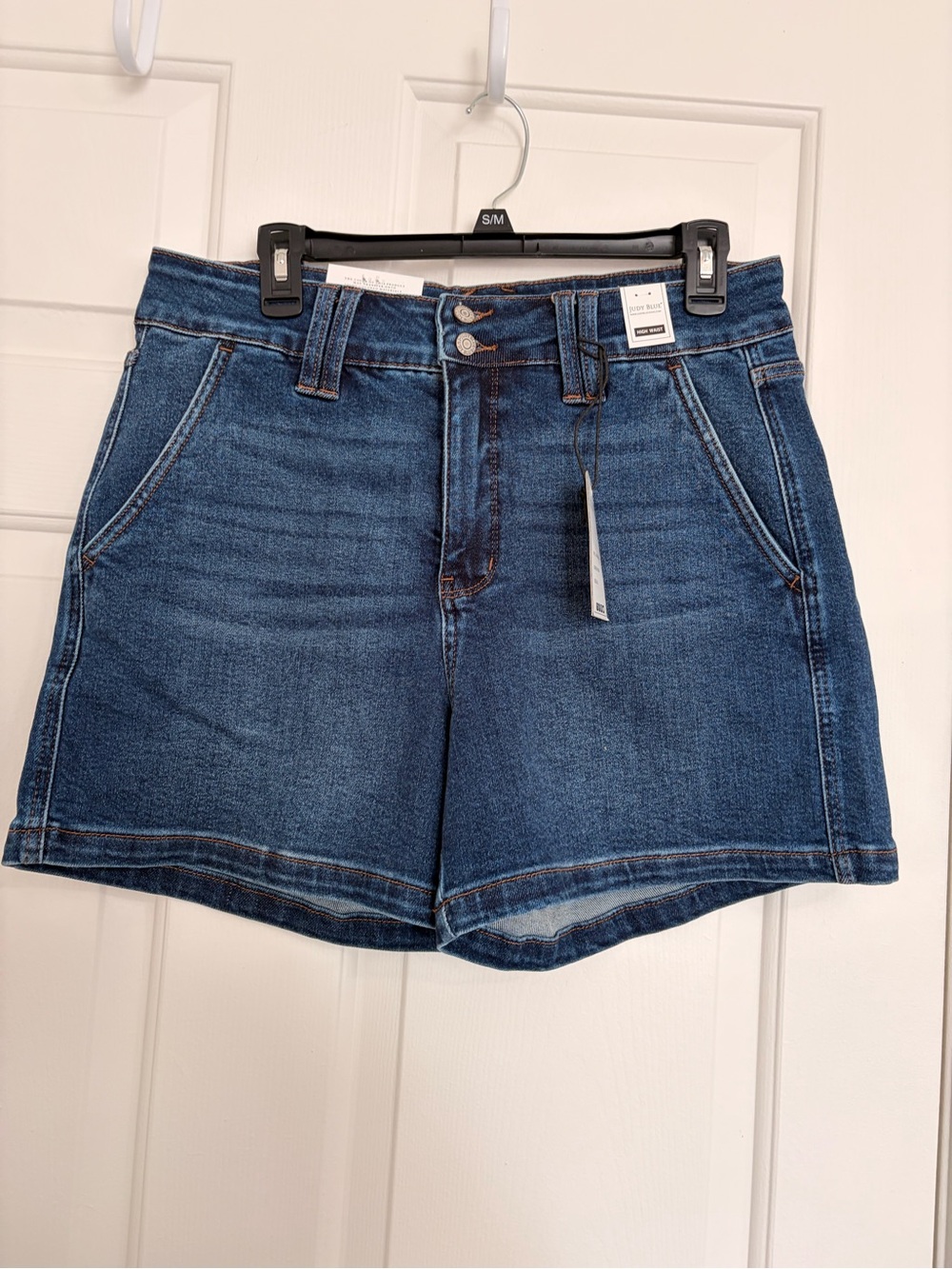 Judy Blue Dark Blue High-Rise Denim Shorts